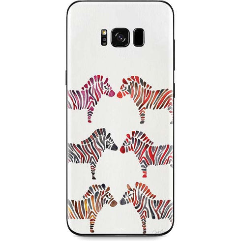 Cat Coq Rainbow Zebras Galaxy S8 Plus Skin